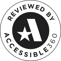 Reviewed by Accessible360.