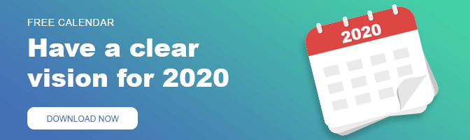 WeVideo 2020 marketing calendar