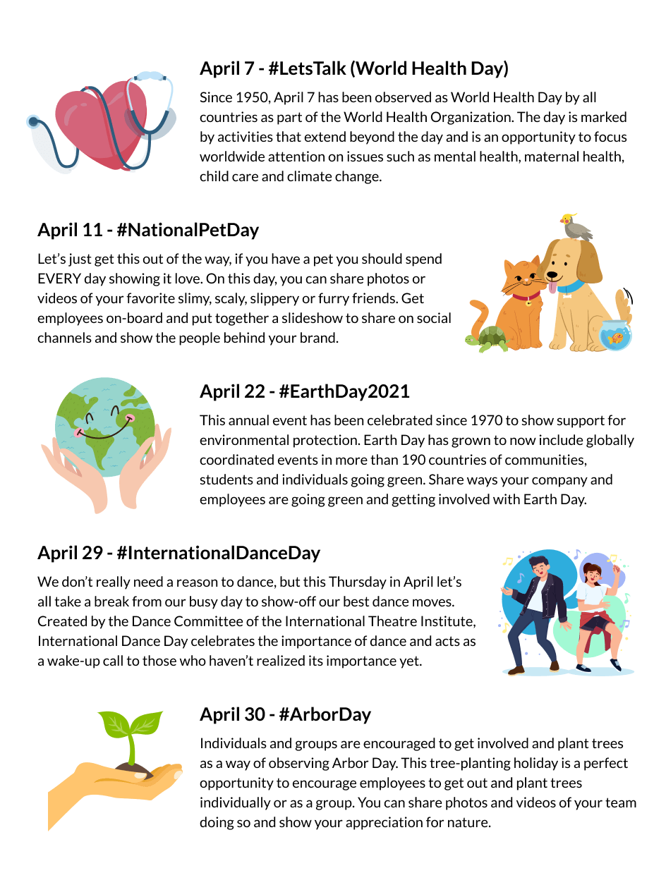 April infographic