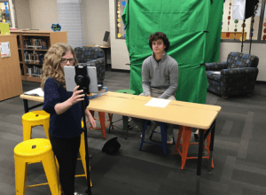 video green screen in the classroom