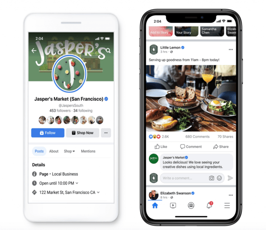 Facebook discovery tools for businesses