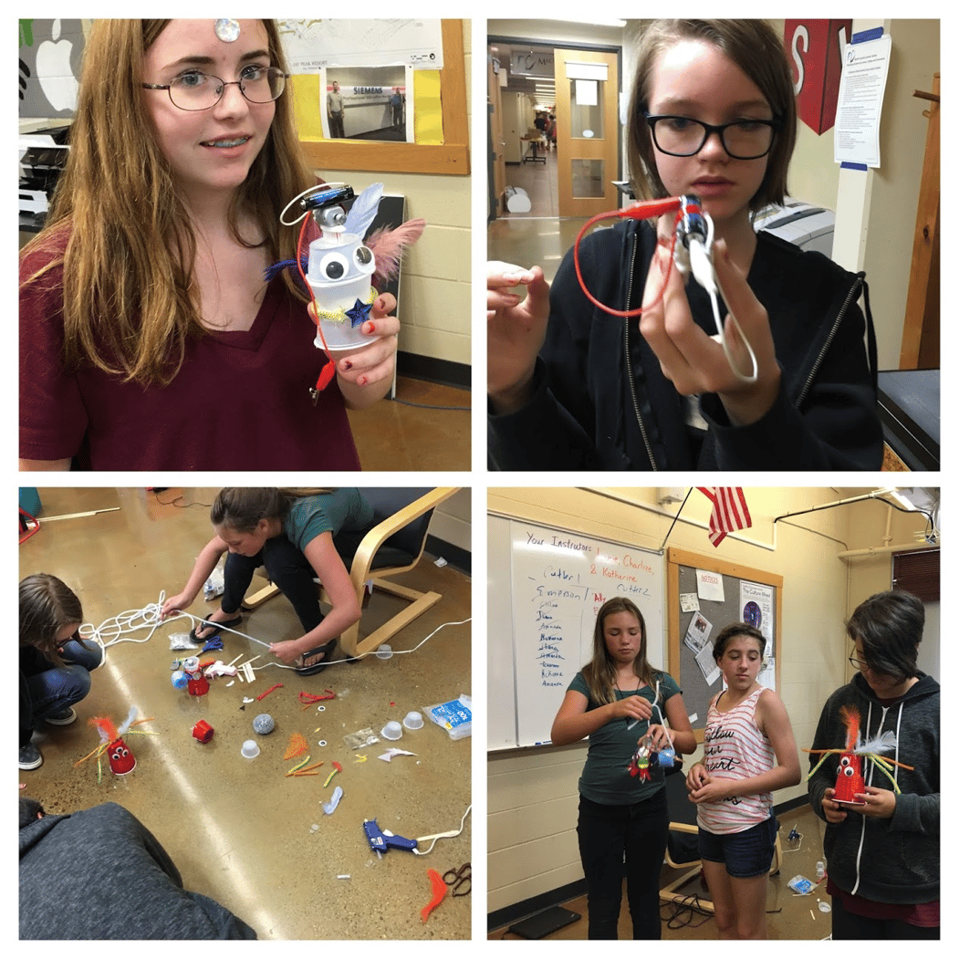 Students sharing evidence with Google Photos