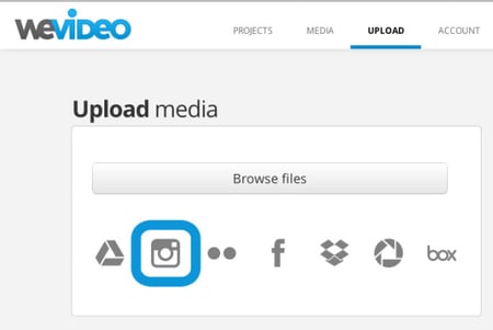 WeVideo Instagram Upload
