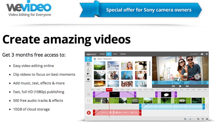 WeVideo Sony Camcorder