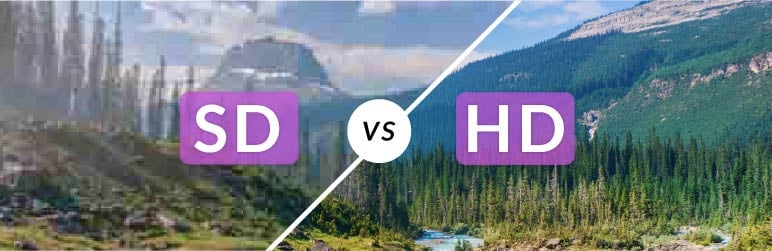 SD vs HD video resolution header image