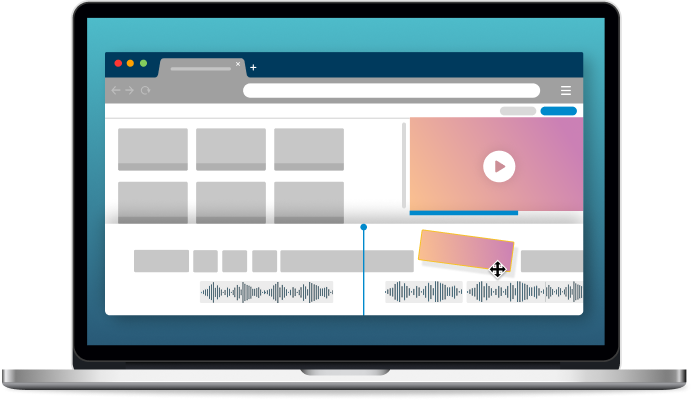 WeVideo open on laptop.