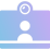 Screen and webcam recording icon with blue-purple gradient fill.