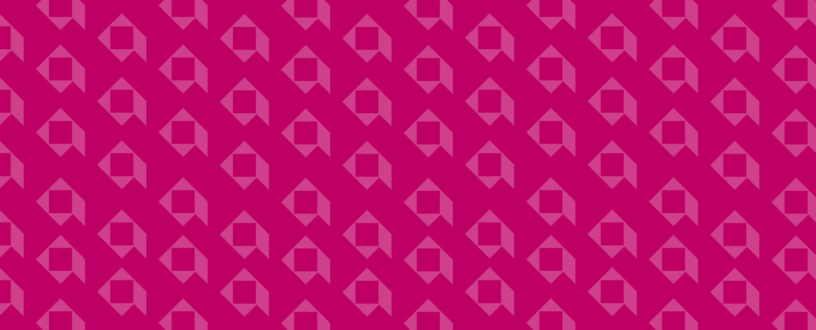 Layered Amedia logos. Magenta background.