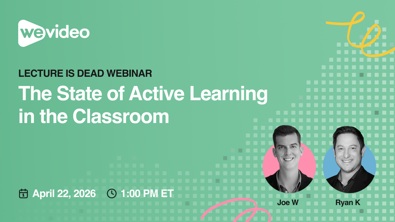 The State of Active Learning in the Classroom webinar advertisement. 