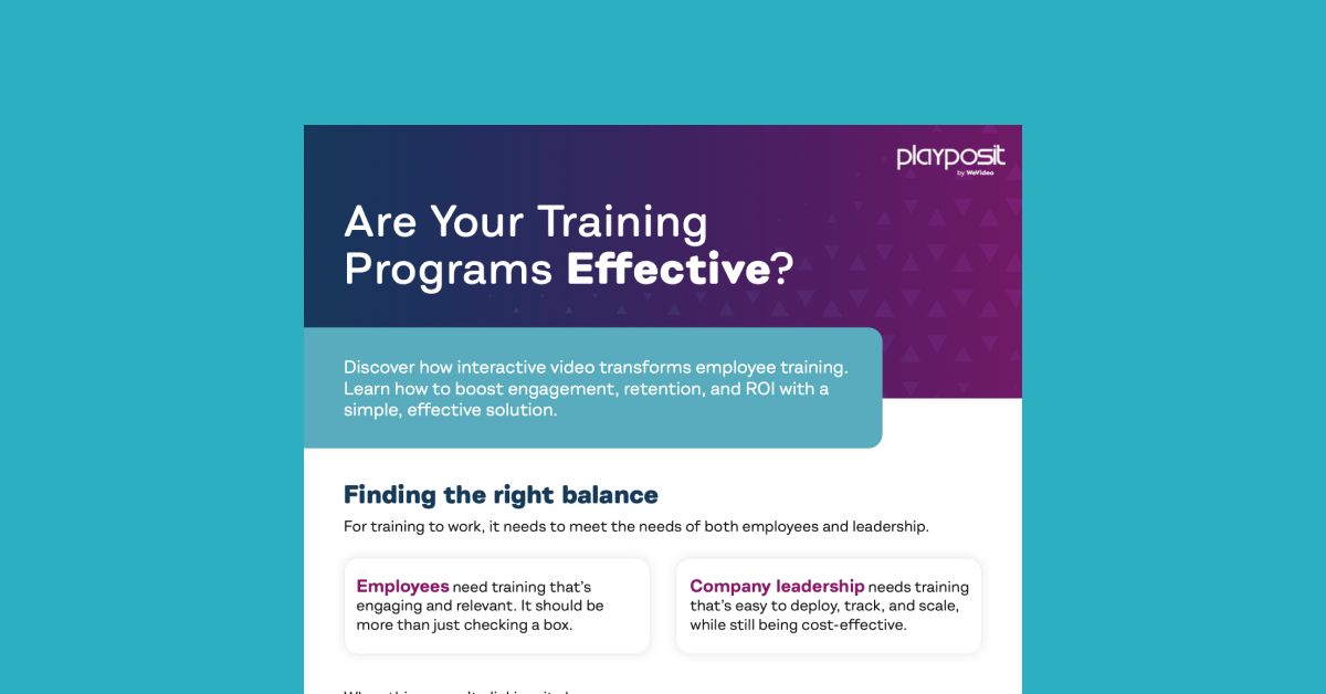 Are Your Training Programs Effective eBook cover against light blue background