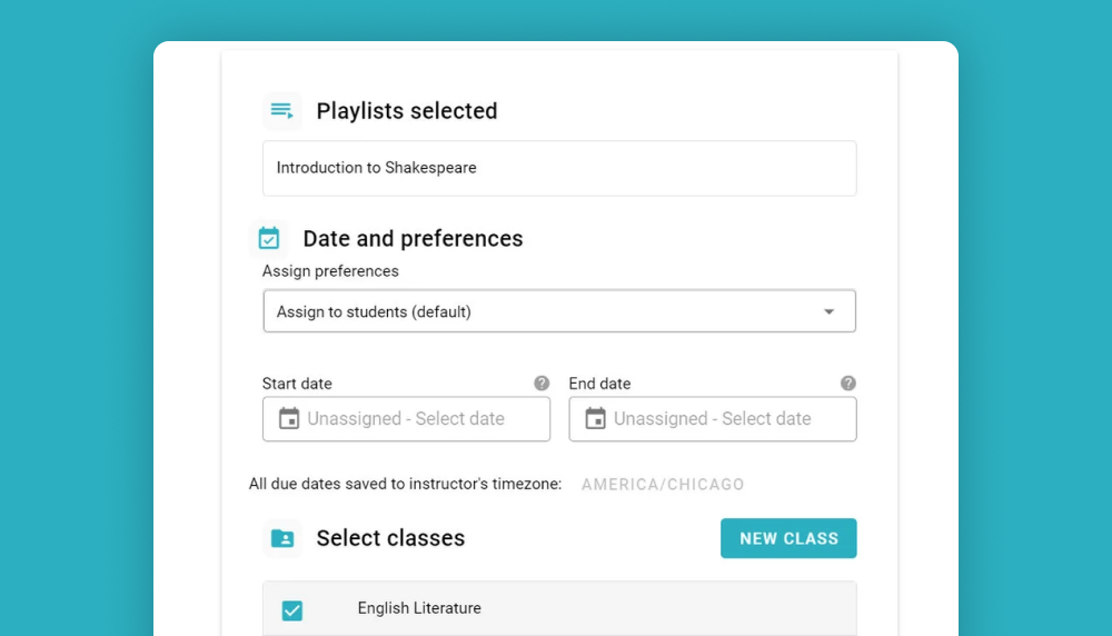 Assign to your class-Graphic