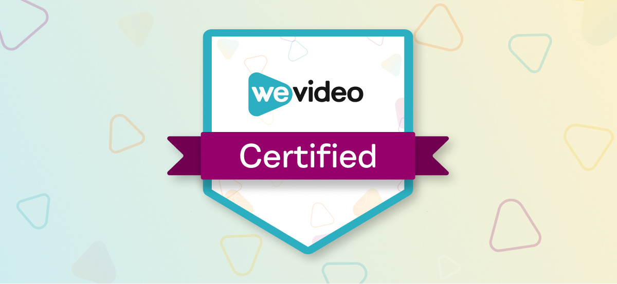 Example of WeVideo certification course badge. 