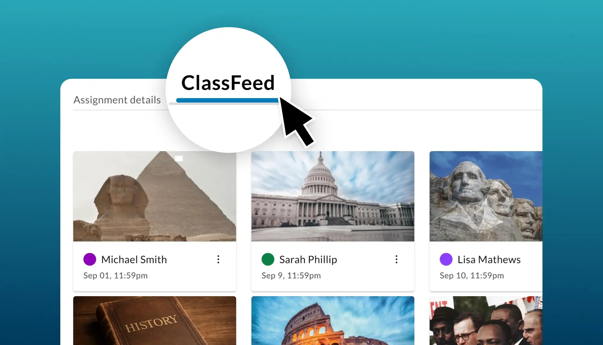WeVideo UI with ClassFeed