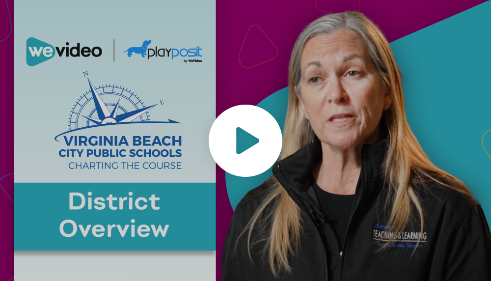 Virginia Beach City Public Schools Instructor with a play button on the graphic