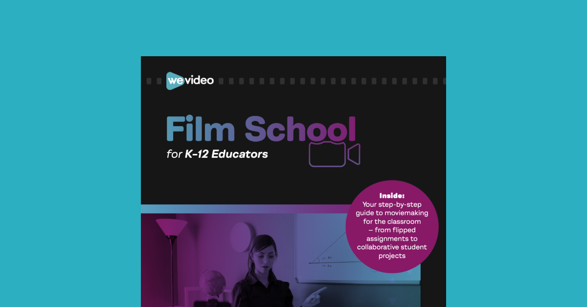 Film School for K-12 Educators eBook cover against light blue background