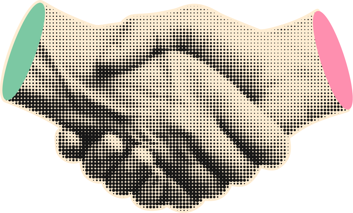 Handshake icon.