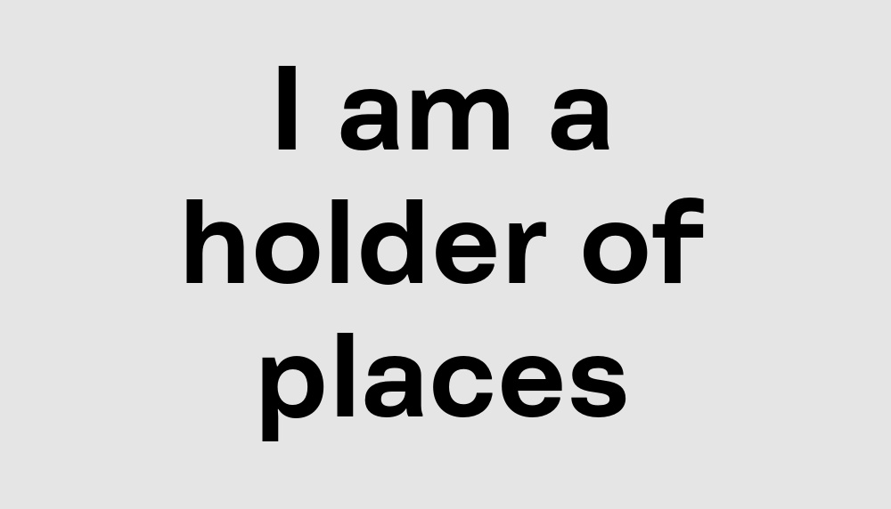 Holder of Places