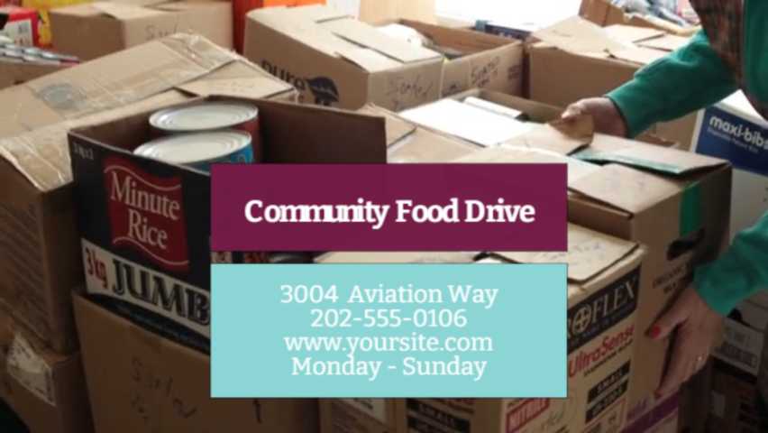 Community food drive