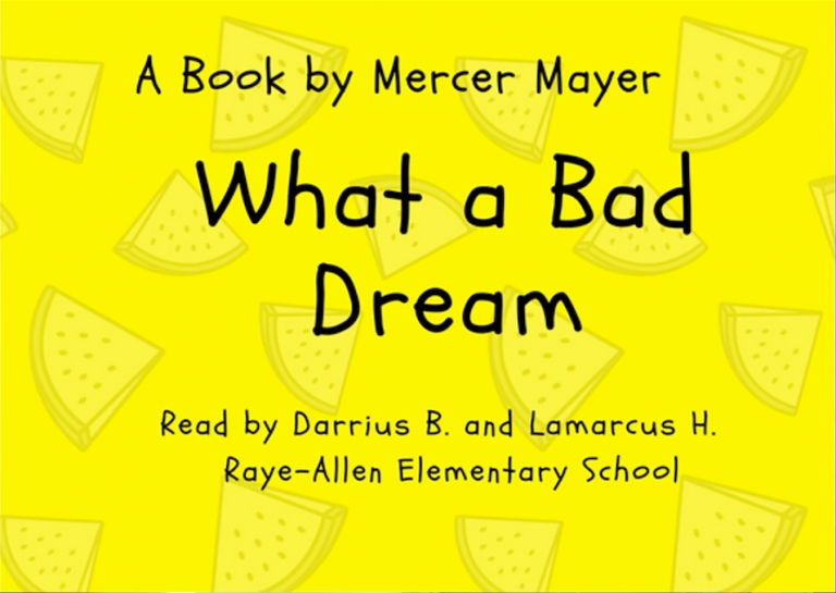 Read like a teacher: “What a Bad Dream,” by Mercer Mayer