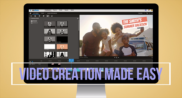 VIDEO CREATION MADE EASY - the Smith's summer vacation in WeVideo editor