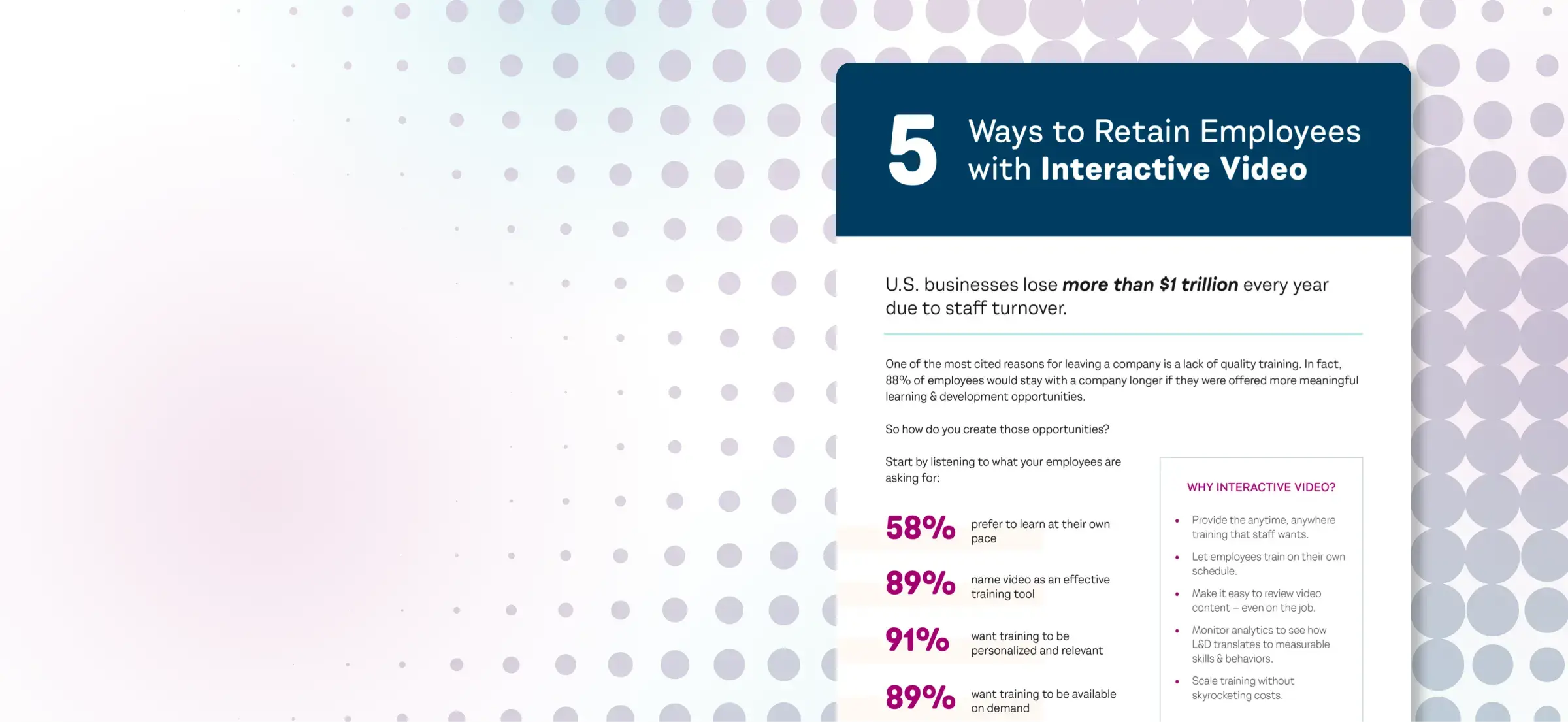 5 Ways to Retain Employees with Interactive Video.
