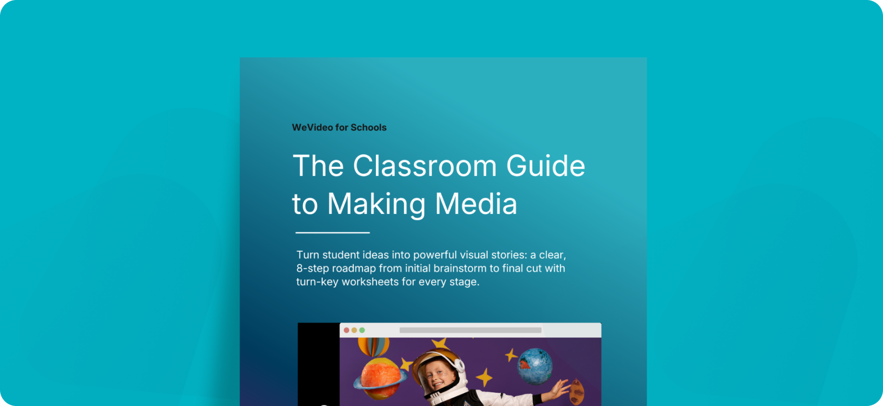 The Classroom Guide to Making Media eBook- Blue Background