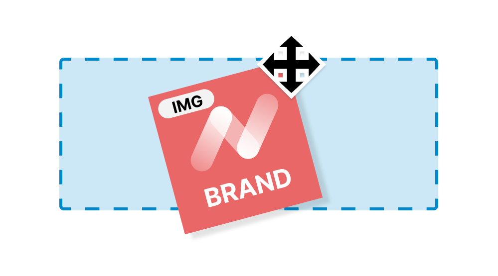 Orange image and brand asset being dragged onto video timeline in WeVideo