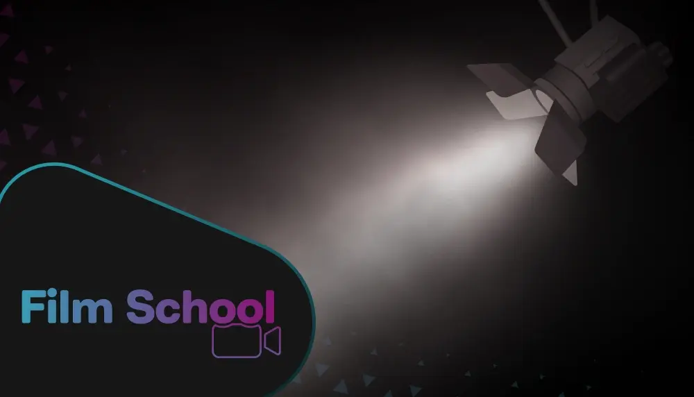 Black and white smoky spotlight cast on the WeVideo 