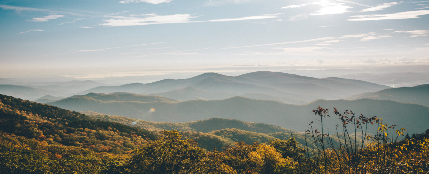 Mountain ranges in Winston-Salem, North Carolina.