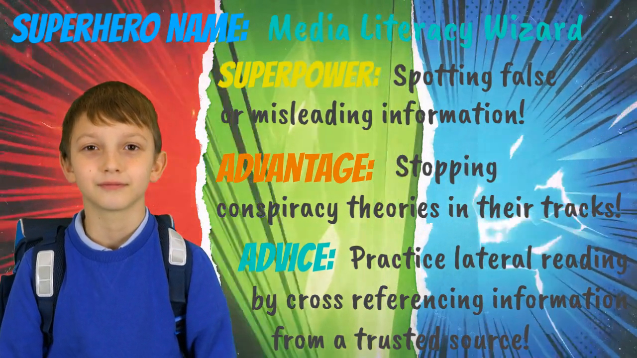 Digital Literacy Superhero example video